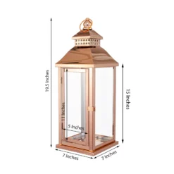 Prism Top Stainless Steel Candle Lantern Centerpiece Outdoor Metal Patio Lantern 19" -Home Decor Promotional Store CAND LANT001 M 054 98.progressive c4a3acc9 3b88 4d9c b2da fdd7de2bf565