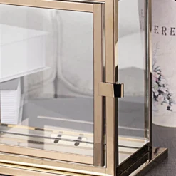 Cage Top Stainless Steel Candle Lantern Centerpiece Outdoor Metal Patio Lantern 10" 26 Cage Top Stainless Steel Candle Lantern Centerpiece Outdoor Metal Patio Lantern 10" -Home Decor Promotional Store CAND LANT002 L 054 D04