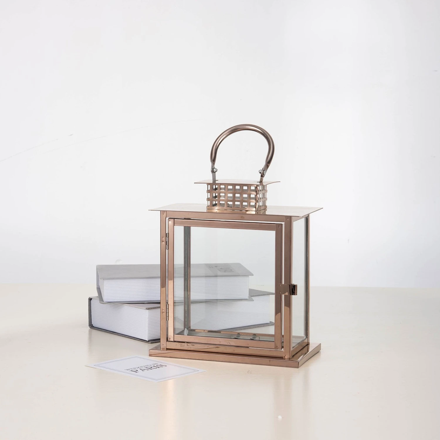 Cage Top Stainless Steel Candle Lantern Centerpiece Outdoor Metal Patio Lantern 10" 14 Cage Top Stainless Steel Candle Lantern Centerpiece Outdoor Metal Patio Lantern 10" - Image 14