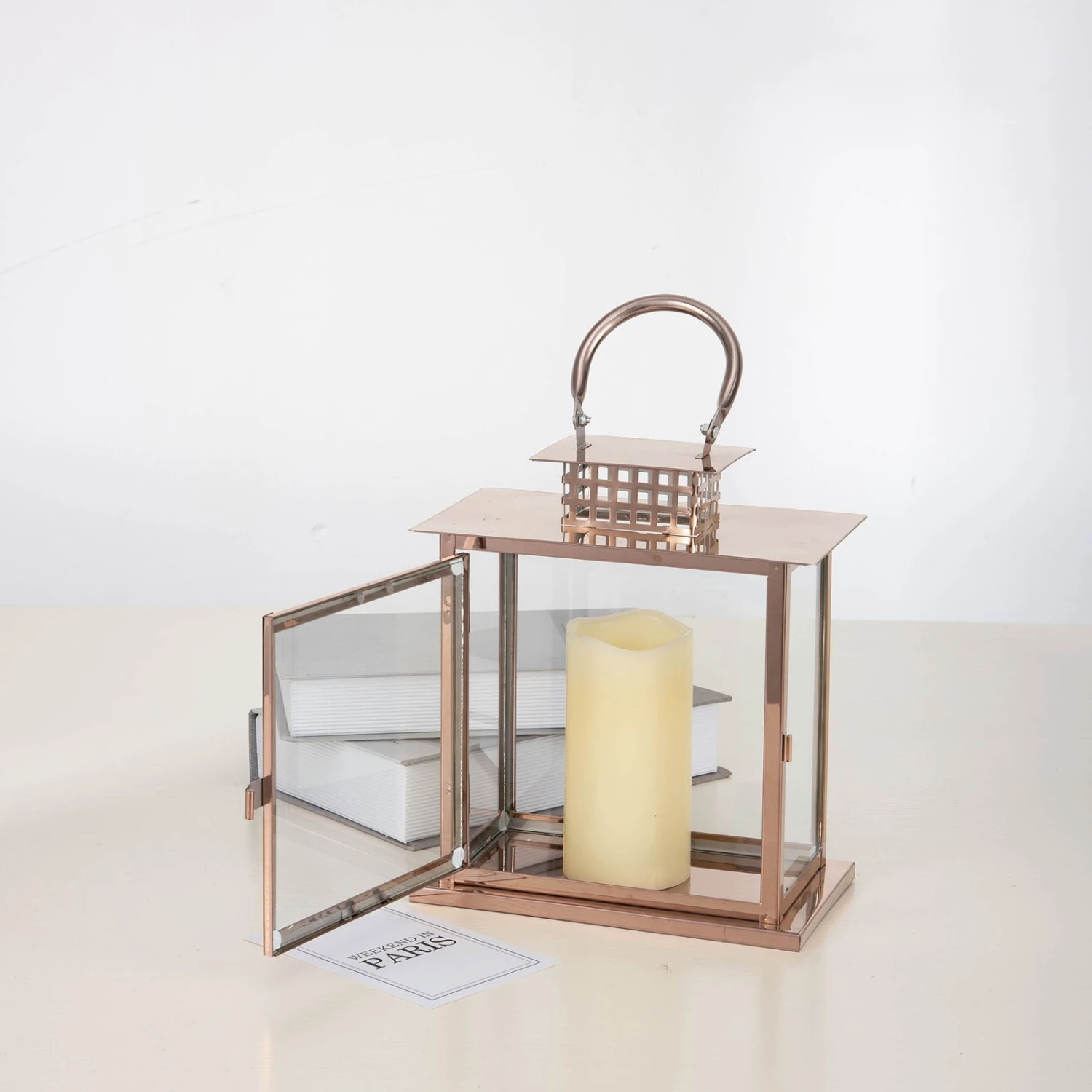 Cage Top Stainless Steel Candle Lantern Centerpiece Outdoor Metal Patio Lantern 10" 15 Cage Top Stainless Steel Candle Lantern Centerpiece Outdoor Metal Patio Lantern 10" - Image 15