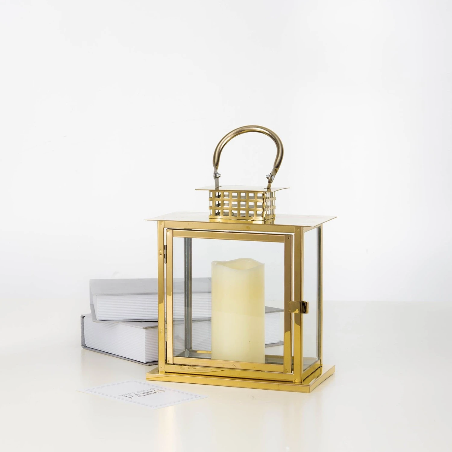 Cage Top Stainless Steel Candle Lantern Centerpiece Outdoor Metal Patio Lantern 10" 10 Cage Top Stainless Steel Candle Lantern Centerpiece Outdoor Metal Patio Lantern 10" - Image 10