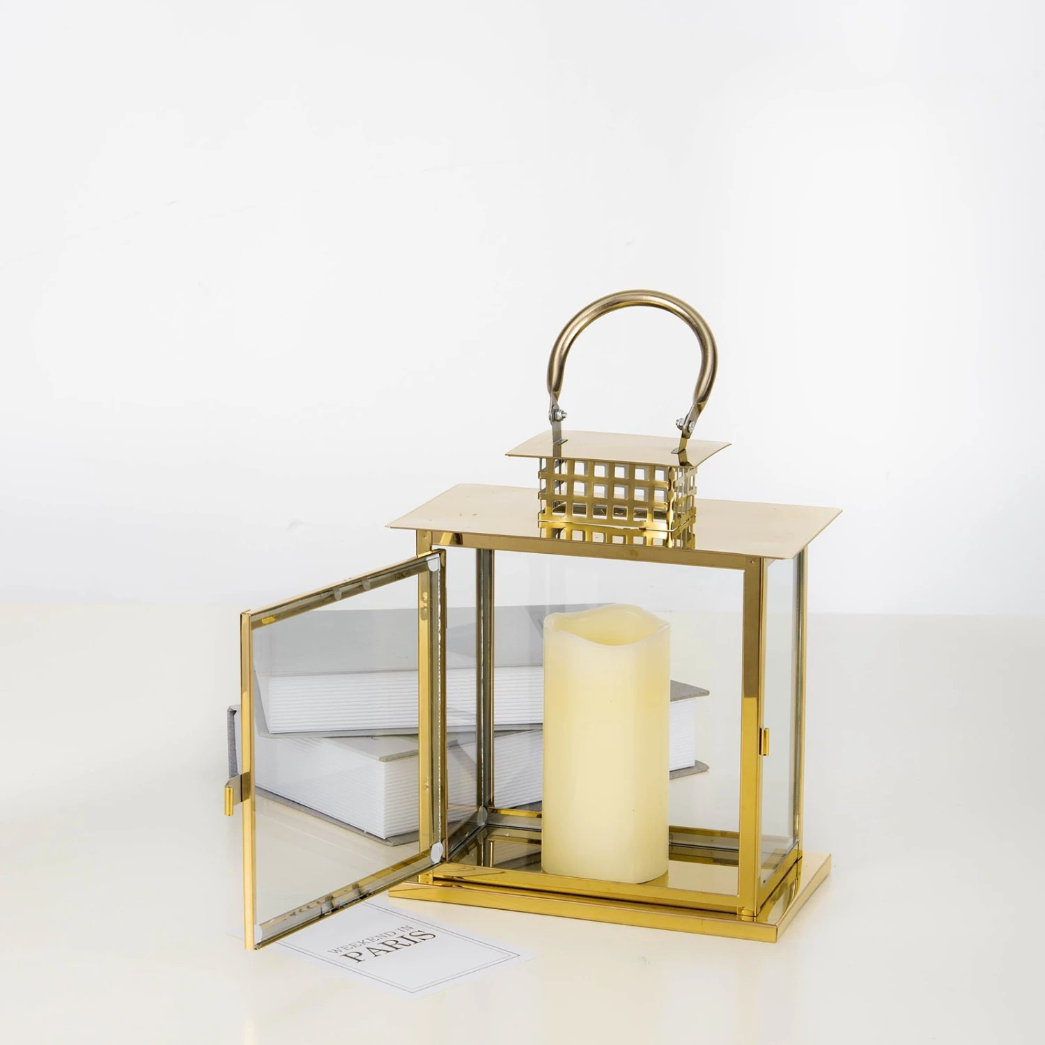 Cage Top Stainless Steel Candle Lantern Centerpiece Outdoor Metal Patio Lantern 10" 11 Cage Top Stainless Steel Candle Lantern Centerpiece Outdoor Metal Patio Lantern 10" - Image 11