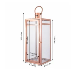 Rose Gold Vintage Top Stainless Steel Candle Lantern Centerpiece Outdoor Metal Patio Lantern -Home Decor Promotional Store CAND LANT003 L 054 98.progressive bbd0d8d4 e553 4e21 acfe 4713c54e1154