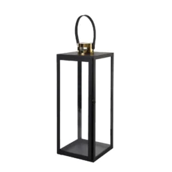 Black & Gold Top Stainless Steel Candle Lantern Centerpiece Outdoor Metal Patio Lantern 37 Black & Gold Top Stainless Steel Candle Lantern Centerpiece Outdoor Metal Patio Lantern -Home Decor Promotional Store CAND LANT003 L BLK 99.progressive 863804eb 2277 4be3 b9ef 32cf451919d7