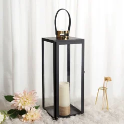 Black & Gold Top Stainless Steel Candle Lantern Centerpiece Outdoor Metal Patio Lantern 35 Black & Gold Top Stainless Steel Candle Lantern Centerpiece Outdoor Metal Patio Lantern -Home Decor Promotional Store CAND LANT003 L BLK 01.progressive 819a2d0c 58d2 4e50 aa82 949b63bdc370