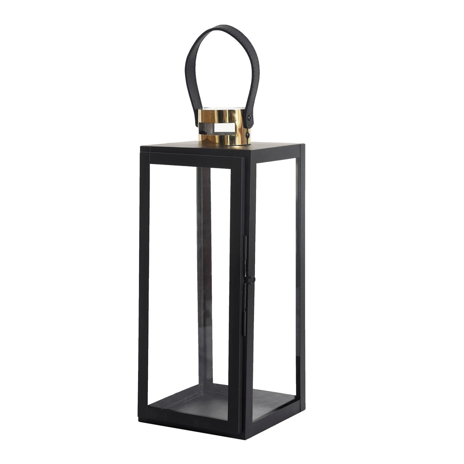 Black & Gold Top Stainless Steel Candle Lantern Centerpiece Outdoor Metal Patio Lantern 13 Black & Gold Top Stainless Steel Candle Lantern Centerpiece Outdoor Metal Patio Lantern - Image 13