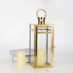 Gold Vintage Top Stainless Steel Candle Lantern Centerpiece Outdoor Metal Patio Lantern -Home Decor Promotional Store CAND LANT003 M GOLD 01 27b3af40 4bcb 428f 9649 e04a1ec69305