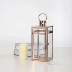 Rose Gold Vintage Top Stainless Steel Candle Lantern Centerpiece Outdoor Metal Patio Lantern -Home Decor Promotional Store CAND LANT003 S 054 01.progressive ad88acd6 719e 41de ba52 c56825964372