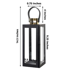 Black & Gold Top Stainless Steel Candle Lantern Centerpiece Outdoor Metal Patio Lantern 29 Black & Gold Top Stainless Steel Candle Lantern Centerpiece Outdoor Metal Patio Lantern -Home Decor Promotional Store CAND LANT003 S BLK 98.progressive bd82756c 2a19 4b8e 9224 5fdfd6f83df4