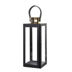 Black & Gold Top Stainless Steel Candle Lantern Centerpiece Outdoor Metal Patio Lantern 27 Black & Gold Top Stainless Steel Candle Lantern Centerpiece Outdoor Metal Patio Lantern -Home Decor Promotional Store CAND LANT003 S BLK 99.progressive 8db97538 79b9 4c8c 8434 7462cf9cd63d