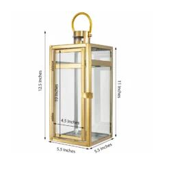 Gold Vintage Top Stainless Steel Candle Lantern Centerpiece Outdoor Metal Patio Lantern -Home Decor Promotional Store CAND LANT003 S GOLD 98.progressive 4ffe2b65 6fe3 4be0 84a1 a383b6ffd783