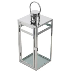 Silver Vintage Top Stainless Steel Candle Lantern Centerpiece Outdoor Metal Patio Lantern -Home Decor Promotional Store CAND LANT003 S SILV D07.progressive 819da4bd 1c68 4e9b 80f1 42002809e217