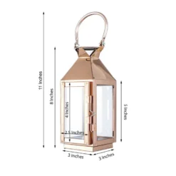 Rose Gold Crown Top Stainless Steel Candle Lantern Centerpiece Outdoor Metal Patio Lantern -Home Decor Promotional Store CAND LANT005 S 054 98 760x760 b45fe021 abda 40c1 8b90 271070f59eb1