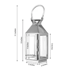 Silver Crown Top Stainless Steel Candle Lantern Centerpiece Outdoor Metal Patio Lantern -Home Decor Promotional Store CAND LANT005 S SILV 98 1000x faed33a7 2dc3 4281 abf5 afeba0e22781
