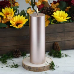 Dripless Unscented Pillar Candle, Long Lasting Candle 9" -Home Decor Promotional Store CAND PL001 9 054 01