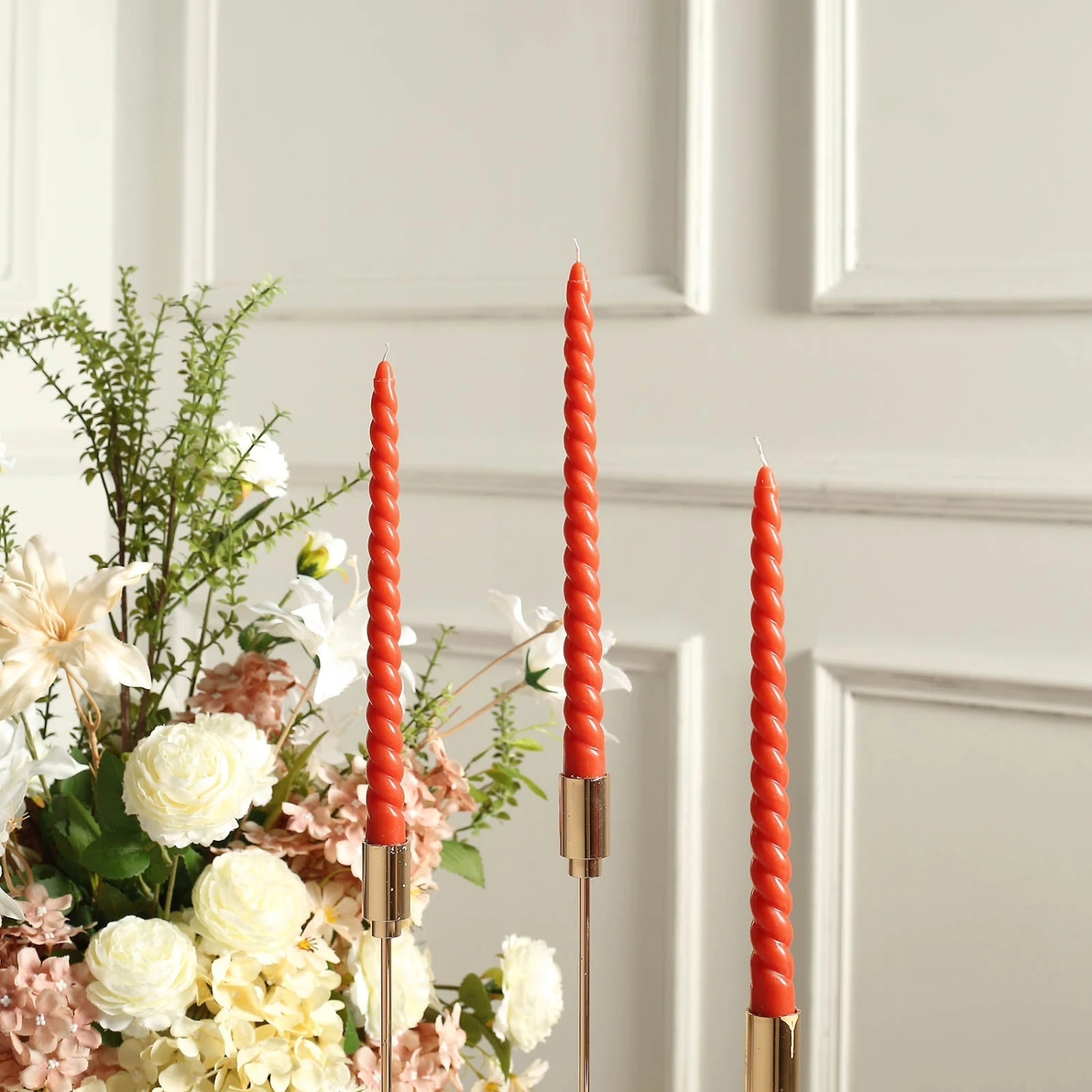 12 Pack Premium Spiral Long Burn Wick Taper Candles, Tall Unscented Wax Dinner Candle Sticks 11" 16 12 Pack Premium Spiral Long Burn Wick Taper Candles, Tall Unscented Wax Dinner Candle Sticks 11" - Image 16