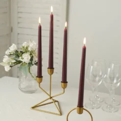 12 Pack Premium Wax Taper Candles, Unscented Candles 10" -Home Decor Promotional Store CAND TP10 BURG D02.progressive 76fcebb9 3c31 409e 84b7 00d09959444b