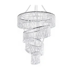 4-Tier Acrylic Diamond Crystal Chandelier Hanging Pendant Lighting Chandelier 24" -Home Decor Promotional Store CHDLR 009 D10.progressive 93806c05 86d5 46ba 8091 be6fb036568d