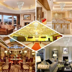 4-Tier Acrylic Diamond Crystal Chandelier Hanging Pendant Lighting Chandelier 24" -Home Decor Promotional Store CHDLR 009 EBC2.progressive 55898227 4849 463a 83af 3819ba8cdf7c