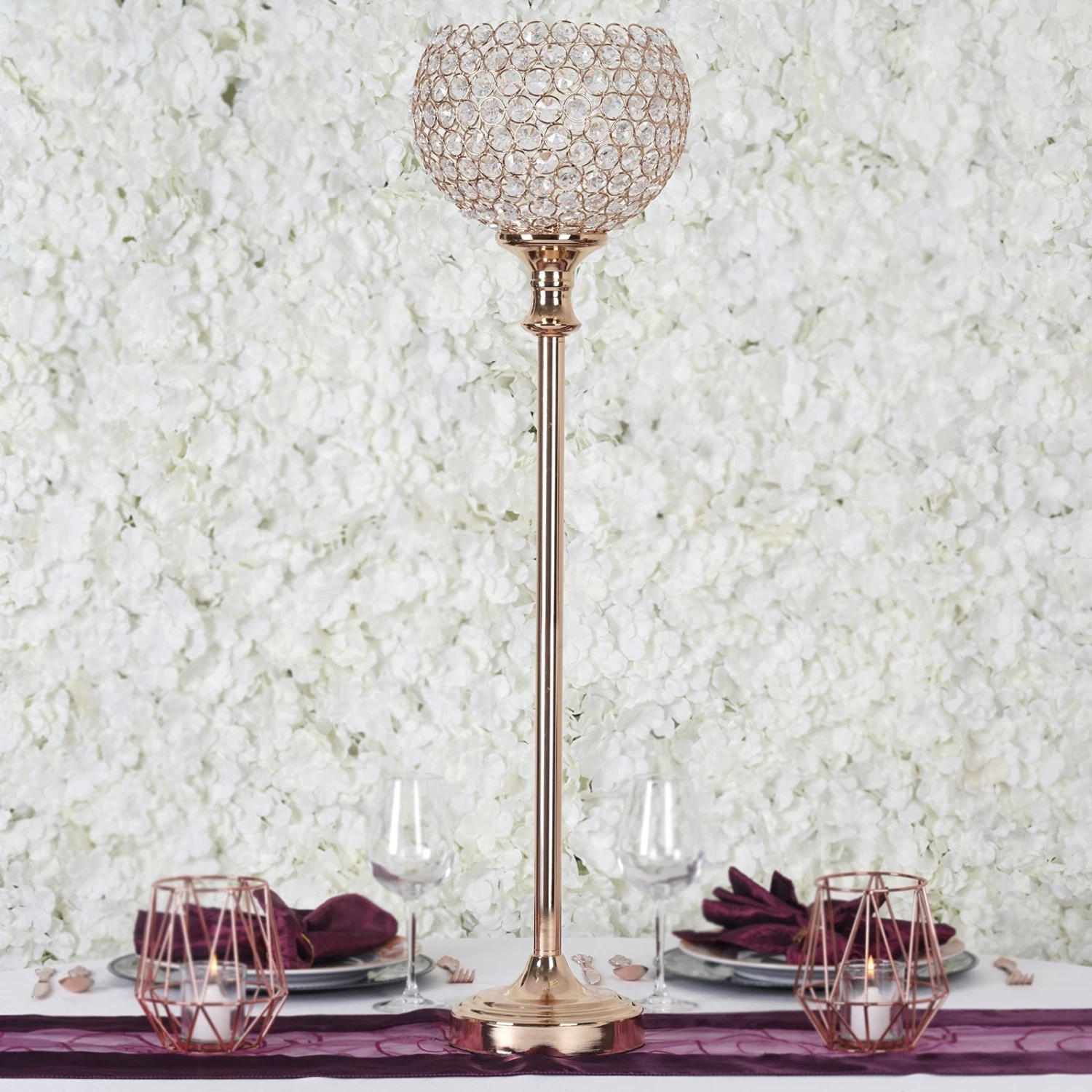 Acrylic Crystal Goblet Votive Candle Holder Centerpiece 37" Tall 9 Acrylic Crystal Goblet Votive Candle Holder Centerpiece 37" Tall - Image 9