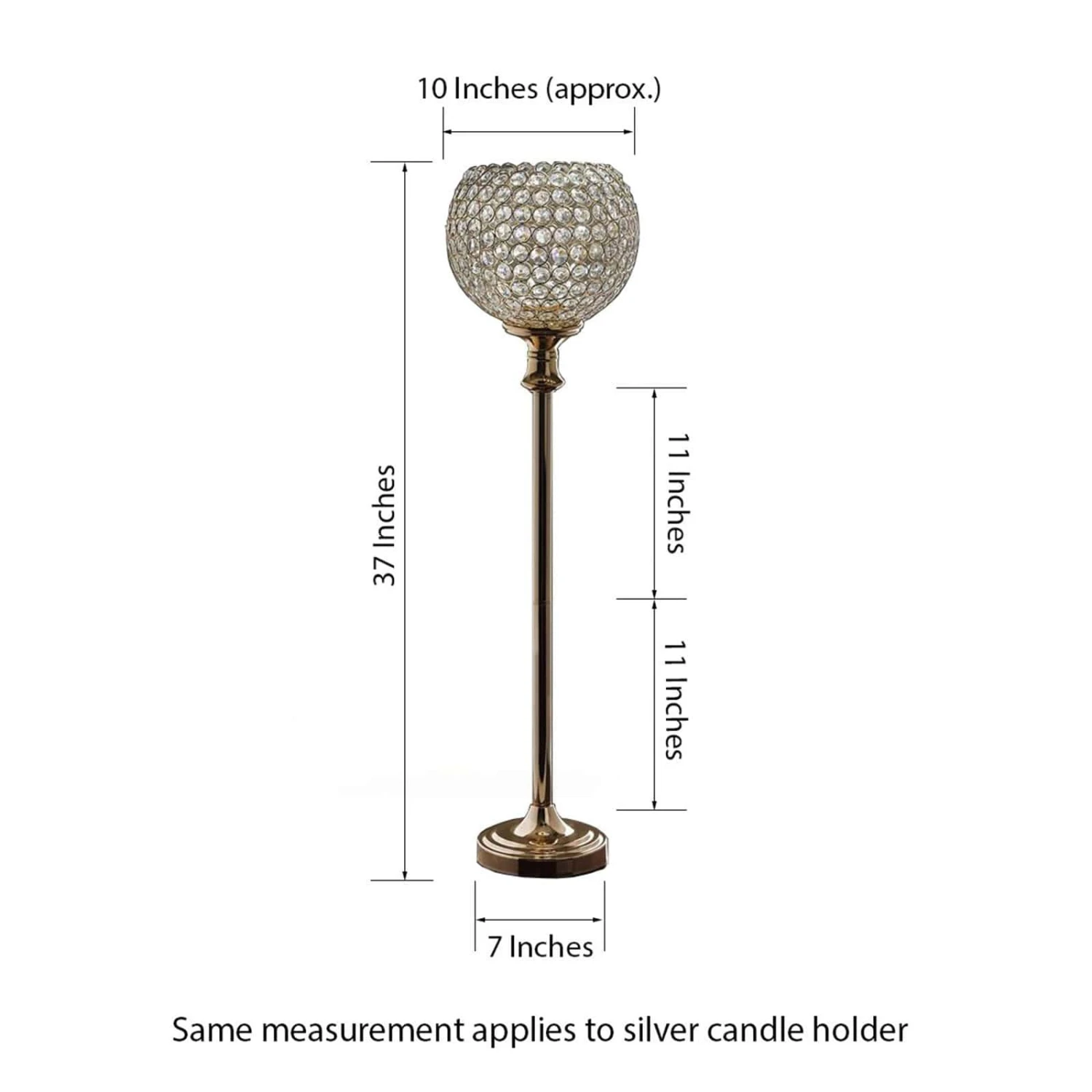 Acrylic Crystal Goblet Votive Candle Holder Centerpiece 37" Tall 7 Acrylic Crystal Goblet Votive Candle Holder Centerpiece 37" Tall - Image 7