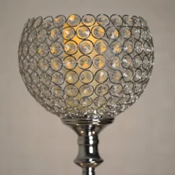 Acrylic Crystal Goblet Votive Candle Holder Centerpiece 37" Tall 20 Acrylic Crystal Goblet Votive Candle Holder Centerpiece 37" Tall -Home Decor Promotional Store CHDLR 015 SILV D05
