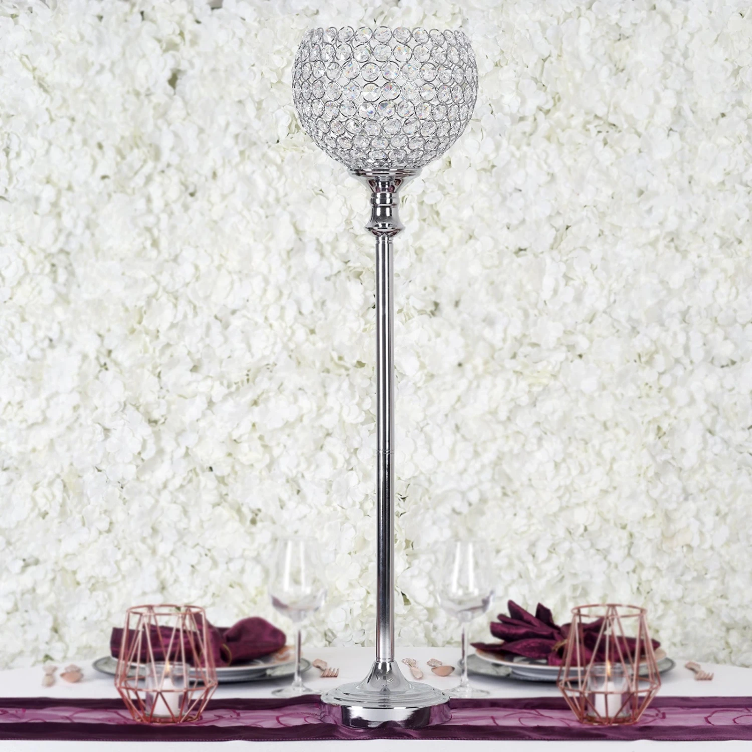 Acrylic Crystal Goblet Votive Candle Holder Centerpiece 37" Tall 11 Acrylic Crystal Goblet Votive Candle Holder Centerpiece 37" Tall - Image 11