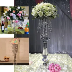 Acrylic Crystal Chain Flower Diamond Pendant Chandelier Stand - Short Strand 28" -Home Decor Promotional Store CHDLR 020 PARENT 2