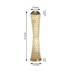 24" Crystal Beaded Hurricane Floral Vase Centerpiece 17 24" Crystal Beaded Hurricane Floral Vase Centerpiece -Home Decor Promotional Store CHDLR 025 GOLD 99.progressive 0908f780 6cf2 4e76 8761 b505598ccfb1