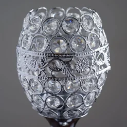 2 Pack Metal Goblet Acrylic Crystal Votive Candle Holder Set 16" 29 2 Pack Metal Goblet Acrylic Crystal Votive Candle Holder Set 16" -Home Decor Promotional Store CHDLR 028 D01