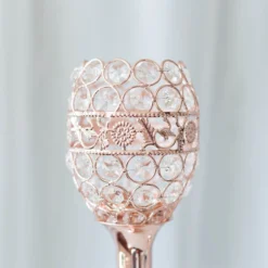 2 Pack Metal Goblet Acrylic Crystal Votive Candle Holder Set 18" Tall 21 2 Pack Metal Goblet Acrylic Crystal Votive Candle Holder Set 18" Tall -Home Decor Promotional Store CHDLR 029 PARENT 3