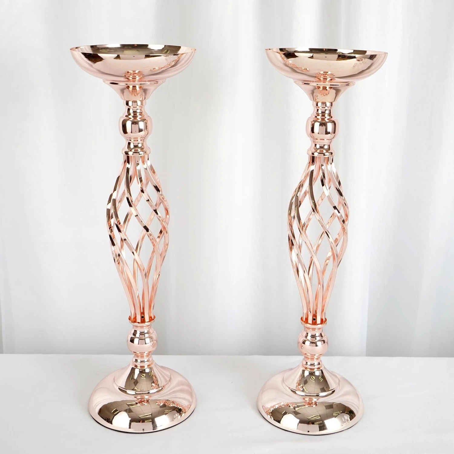 2 Pack Reversible Votive Candle Holder Set Flower Ball Pedestal Stand 20" 5 2 Pack Reversible Votive Candle Holder Set Flower Ball Pedestal Stand 20" - Image 5