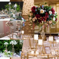 2 Pack Reversible Pillar Candle Holder Set Flower Ball Pedestal Stand 26" -Home Decor Promotional Store CHDLR 030 EBC2.progressive 33ee18fe 4874 4d70 ac67 105793afd889