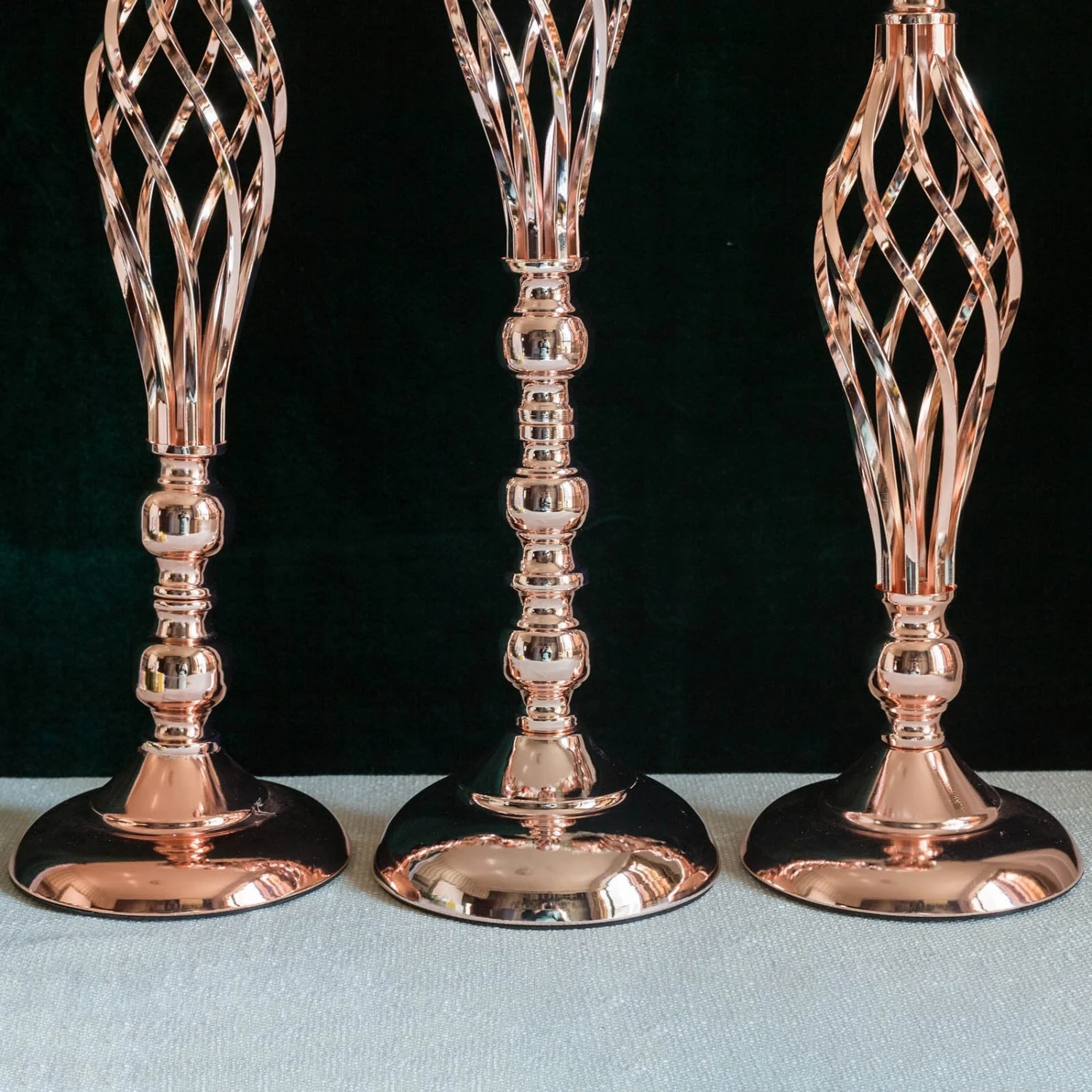 2 Pack Reversible Votive Candle Holder Set Flower Ball Pedestal Stand 20" 6 2 Pack Reversible Votive Candle Holder Set Flower Ball Pedestal Stand 20" - Image 6