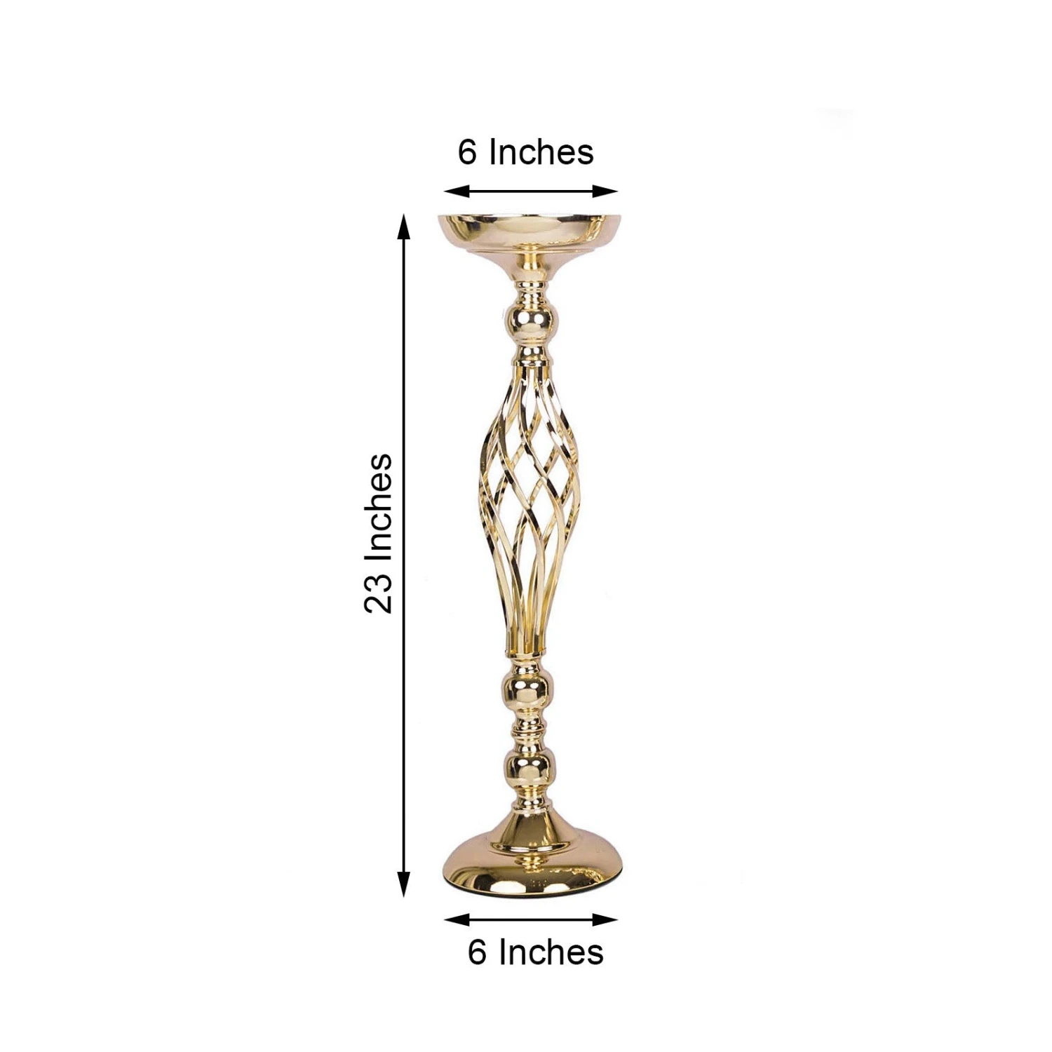 2 Pack Reversible Votive Candle Holder Set Flower Ball Pedestal Stand 23" 5 2 Pack Reversible Votive Candle Holder Set Flower Ball Pedestal Stand 23" - Image 5