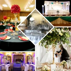 Metal 4 Arm Candelabra Votive Candle Holder, Flower Vase Bowl 33" -Home Decor Promotional Store CHDLR 039 EBC5