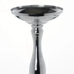 2 Pack | 19" Tall Metal Flower Vase, Reversible Candle Holder Set -Home Decor Promotional Store CHDLR 041 SILV D02