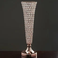 2 Pack | 22" Tall Crystal Beaded Trumpet Vase Set, Table Centerpiece -Home Decor Promotional Store CHDLR 042 054 D01