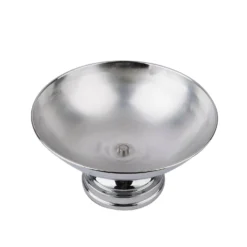 12" Round Metal Pedestal Flower Pot Floating Candle Bowl, Display Dish -Home Decor Promotional Store CHDLR 054 SILV 11 D01.progressive 99fb37e9 45ac 4622 a838 6db024d49b10