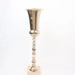 Gold Trumpet Metal Flower Vase, European Style Centerpiece - Square Base 27" Tall -Home Decor Promotional Store CHDLR 062 28 GOLD D10.progressive daa3c68c 3440 47a3 a629 0c9b5b369fd4