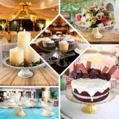 Glass Pedestal Plate Riser, Dessert/Appetizer Display Stand - Wavy Edge 12" -Home Decor Promotional Store CHDLR CAKE11 12 EBC2.progressive dc192ef5 76b9 48b4 9f2a c0c669c7c08f