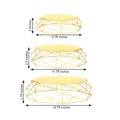 Set Of 3 | Gold Metal Geometric Risers, Reversible Octagon Basket Display Stands - 7"| 9"| 11" 31 Set Of 3 | Gold Metal Geometric Risers, Reversible Octagon Basket Display Stands - 7"| 9"| 11" -Home Decor Promotional Store CHDLR CAKE14 SET GOLD 98.progressive c2bce8c7 43d6 4593 872f 10ccc81942f2