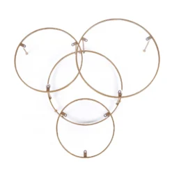 3-Tier Gold Metal Risers With Clear Round Acrylic Plates, Dessert Display Stands 23" -Home Decor Promotional Store CHDLR CAKE15 GOLD D10