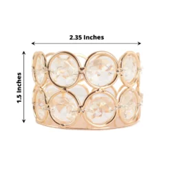 6 Pack Gold Metal Crystal Beaded Tea Light Candle Holders, Votive Candle Stands 1.5" Tall 23 6 Pack Gold Metal Crystal Beaded Tea Light Candle Holders, Votive Candle Stands 1.5" Tall -Home Decor Promotional Store CHDLR CAND 003 2 GOLD 98