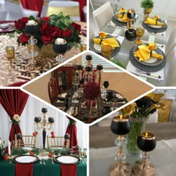 Gold/Black 5 Arm Metal Tealight Votive Candelabra Candle Holder Centerpiece 25" -Home Decor Promotional Store CHDLR CAND 017 EBC2.progressive 93b209b3 8218 4126 b404 cb9b7df222db