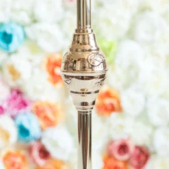 DIY Adjustable Gold Pearl Beaded Table Floor Candelabra Centerpiece, Metal With Crystal Chandelier Pendants -Home Decor Promotional Store CHDLR CAND 018 GDPRL D06