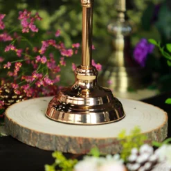 Hurricane Glass Pillar Candle Holder, Lace Design Votive Candle Stand 15" Tall -Home Decor Promotional Store CHDLR CAND 025 15 PARENT 3