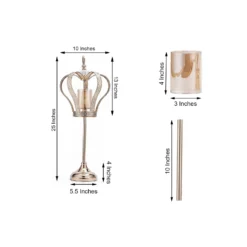 Gold Metal Crown Pillar Candle Holder Stand, Votive Holder Centerpiece 25" 25 Gold Metal Crown Pillar Candle Holder Stand, Votive Holder Centerpiece 25" -Home Decor Promotional Store CHDLR CAND 031 M GOLD 98.progressive d808a771 b7d6 4974 9019 ad69ad354237