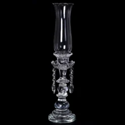 Premium Crystal Glass Hurricane Candle Taper Candlestick Holder With Chandelier Chains 20" 12 Premium Crystal Glass Hurricane Candle Taper Candlestick Holder With Chandelier Chains 20" -Home Decor Promotional Store CHDLR GLAS 016 D03.progressive e678f0b1 87b0 44bc adb3 364cef096d32