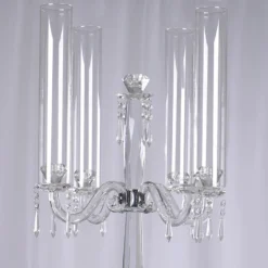 4 Arm Premium Crystal Glass Taper Candle Holder Candelabra With Chandelier Chains 36" 19 4 Arm Premium Crystal Glass Taper Candle Holder Candelabra With Chandelier Chains 36" -Home Decor Promotional Store CHDLR GLAS 022 D03.progressive 8ccf956a 0f23 49c2 b2a0 ad1d521211fb